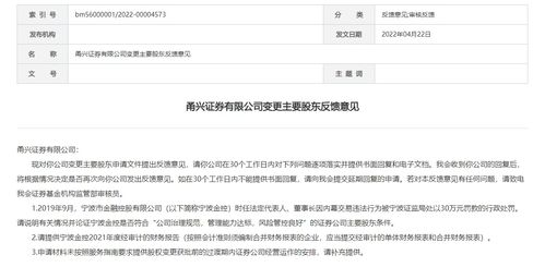 甬兴证券增资波折 宁波金控入主遇阻，前董事长内幕交易罚单引监管问询